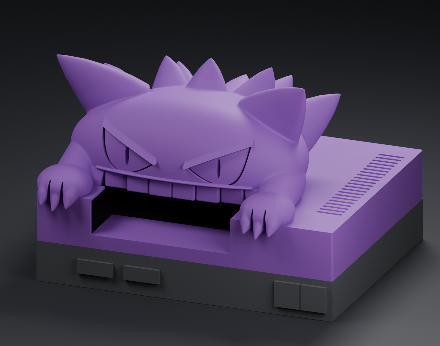 Digital prototype of the custom NES top